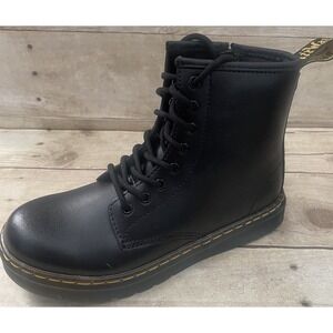 Dr.‎ Martens Doc Youth Kids Side Zip Combat Boots Size 3 Black 1460J Single Shoe